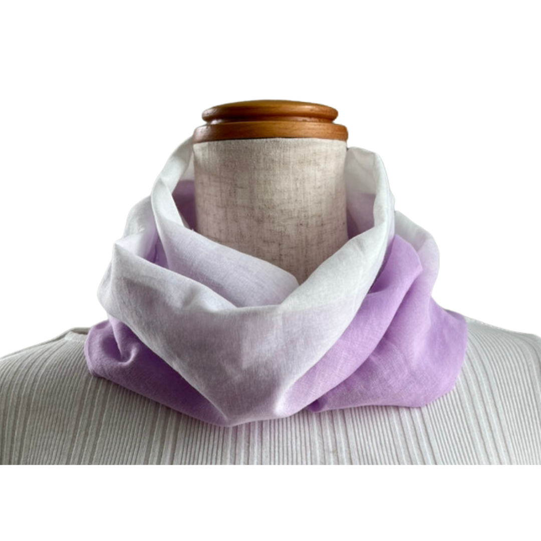 Straight line one-touch scarf