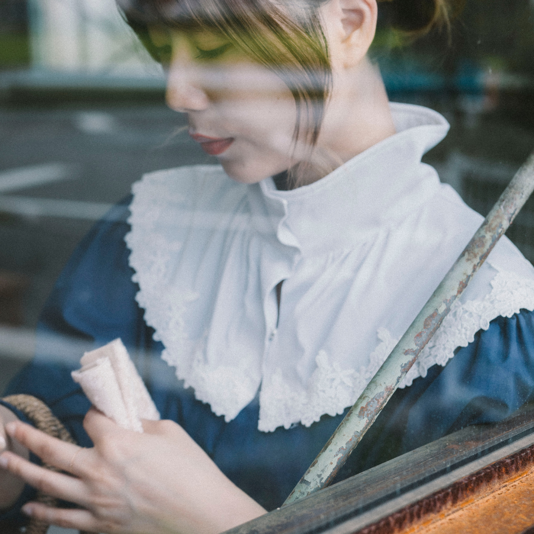 N002 冷感抗菌フラワーレース ネックカバー