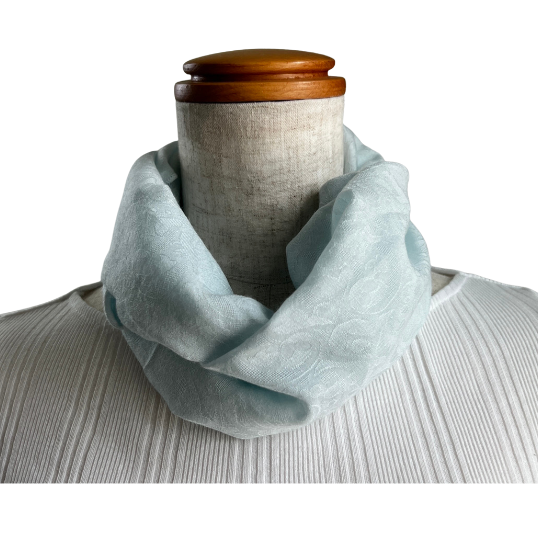 W000 アラベスク柄ワンタッチ ワンタッチスカーフ