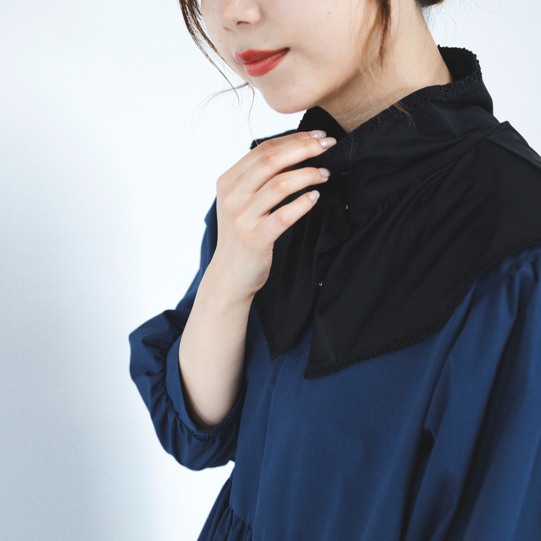 Cool antibacterial flower lace neck cover
