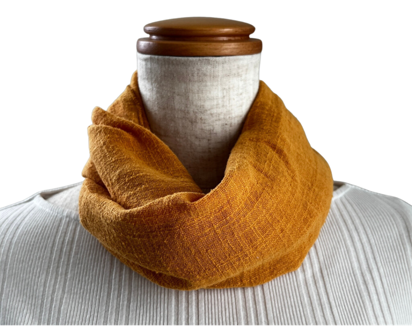 W007 スラブ ワンタッチスカーフ