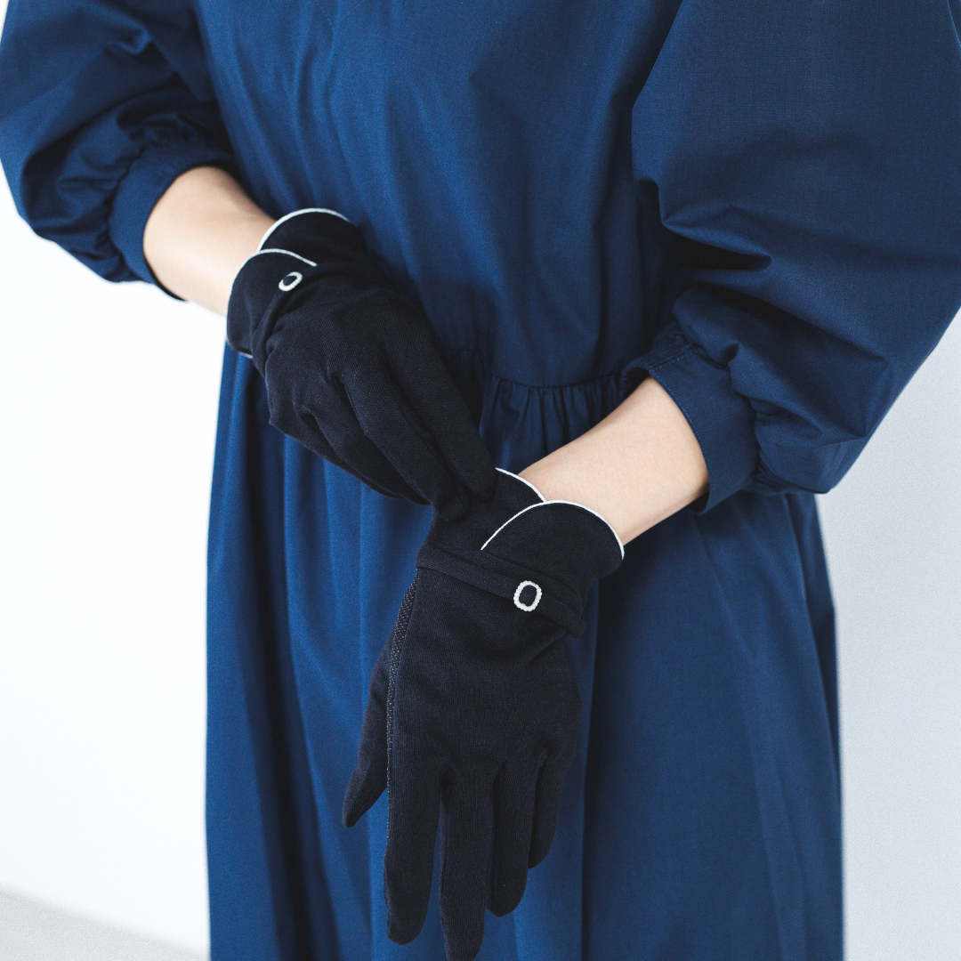 Pearl belt UV arm cover gloves short size
