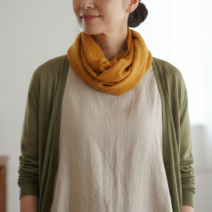 W007　スラブ　ワンタッチスカーフ