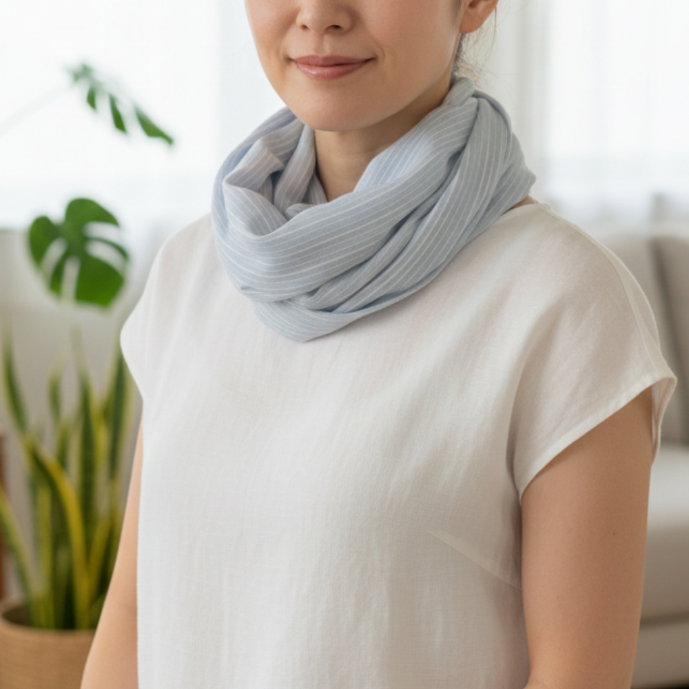 W001　ストレートライン　ワンタッチスカーフ