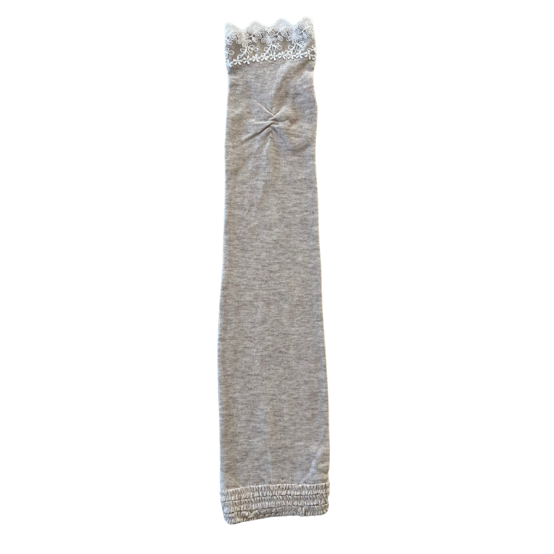 すそフリル３段　UVアームカバー手袋　ロングサイズ