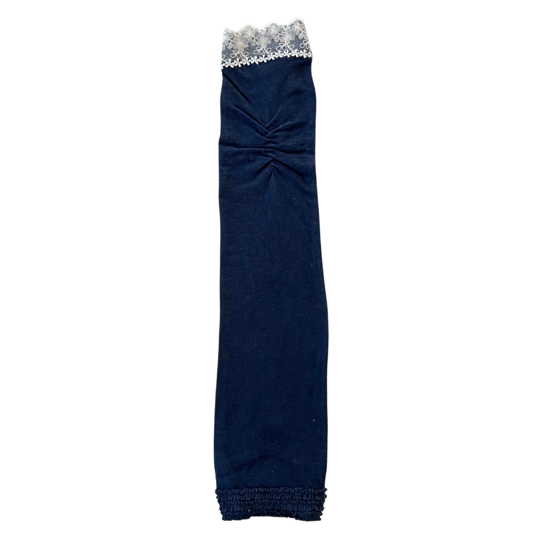 すそフリル３段　UVアームカバー手袋　ロングサイズ