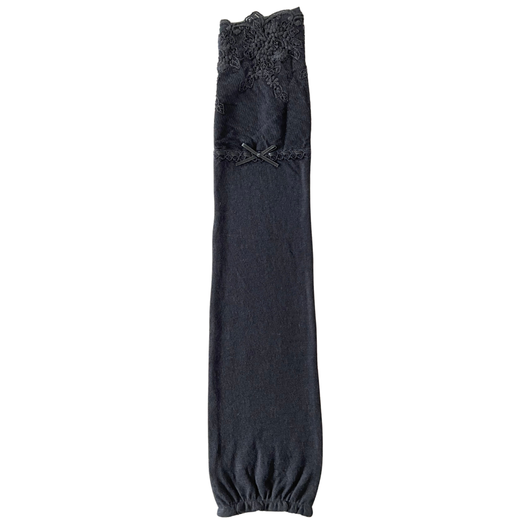 フラワーシアーレース　UVアームカバー手袋　ロングサイズ