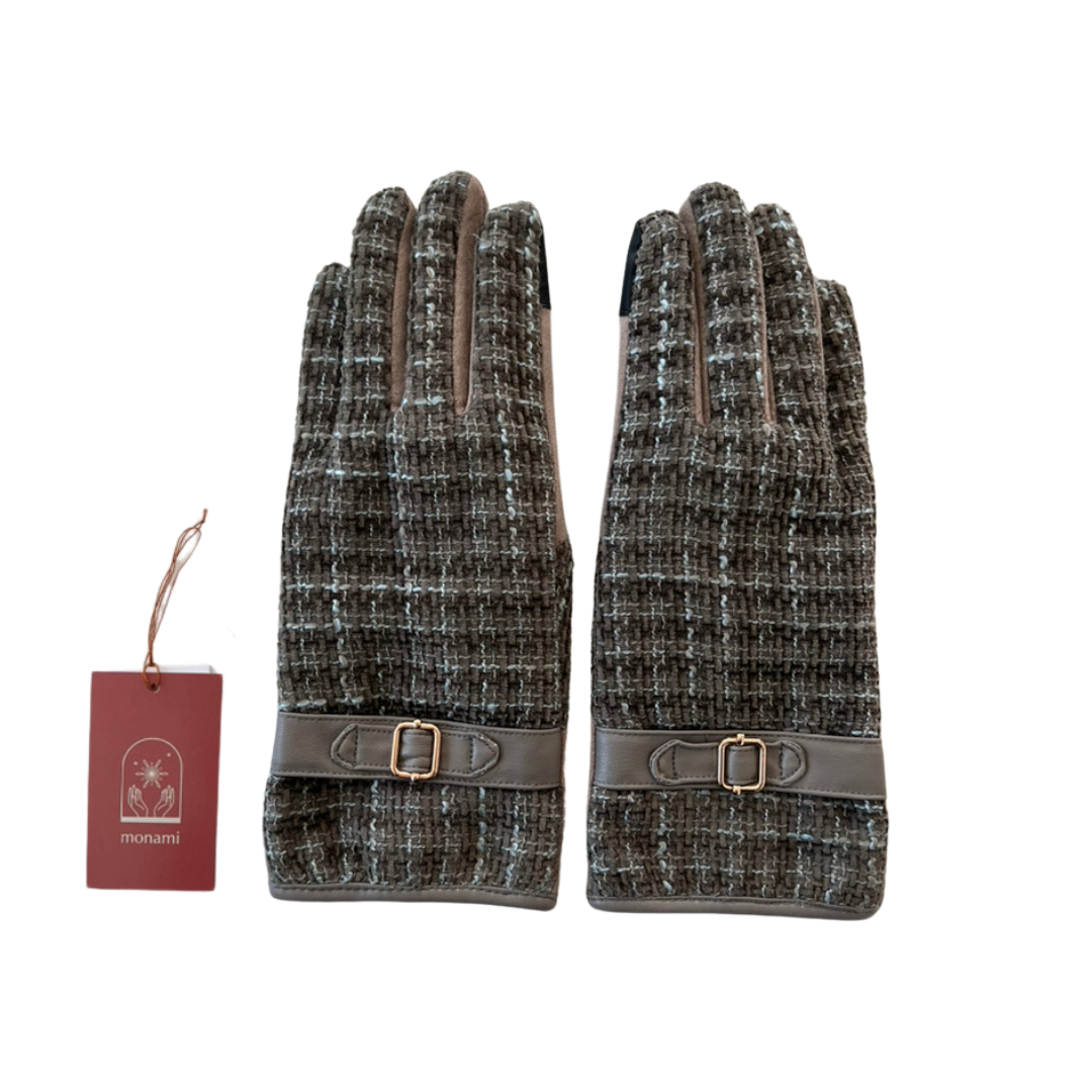 fancy tweed gloves