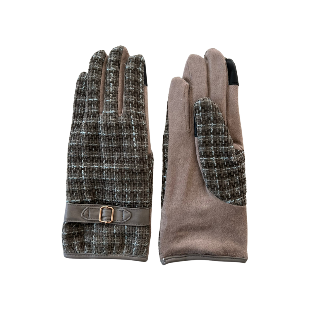 fancy tweed gloves