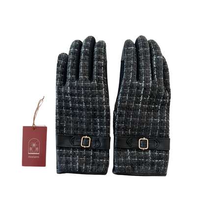 fancy tweed gloves