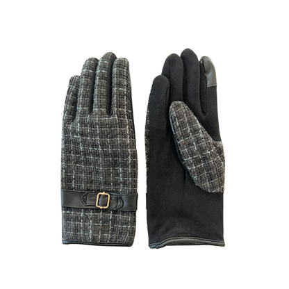 fancy tweed gloves