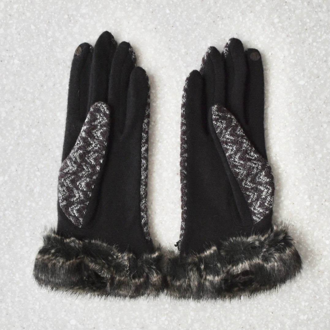 jacquard bit gloves