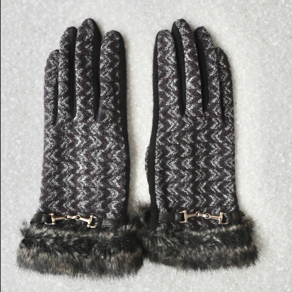 jacquard bit gloves