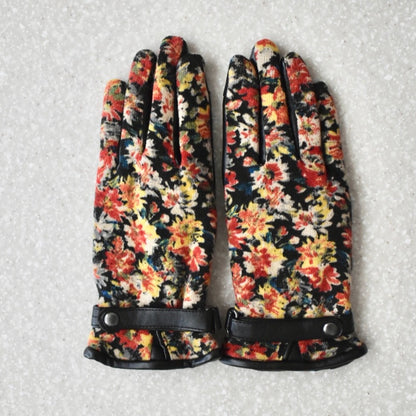 floral gloves