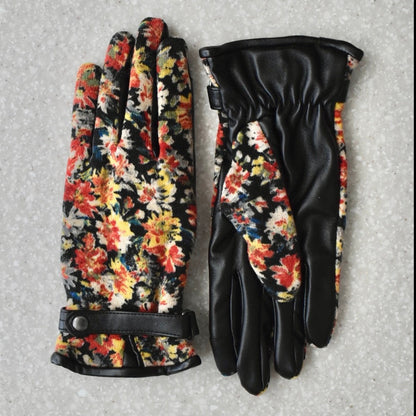 floral gloves