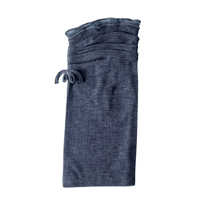 S054  シルクギャザーリボン　UVアームカバー手袋　ショートサイズ