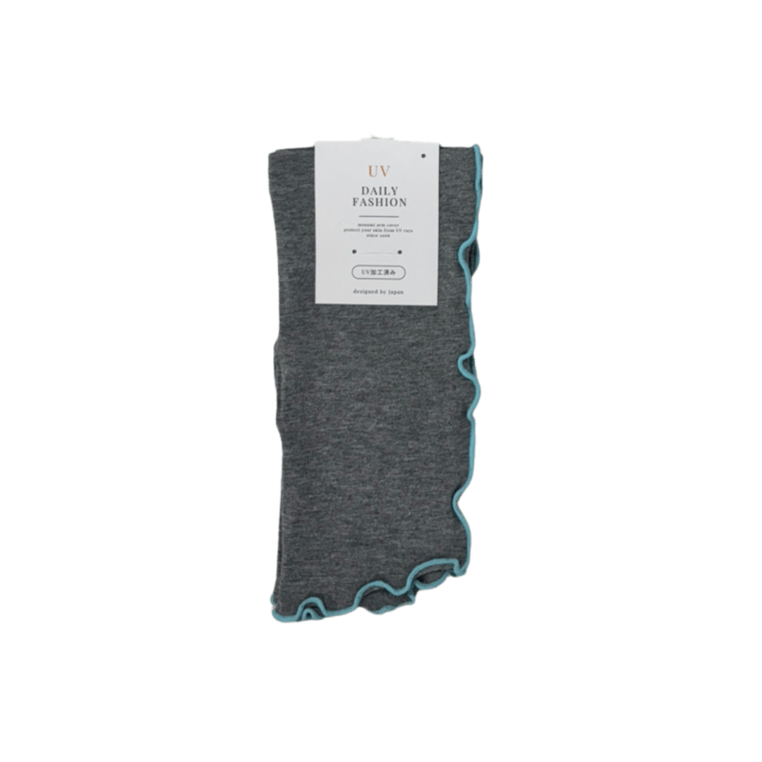 S058  バイカラーメロー　UVアームカバー　ショートサイズ