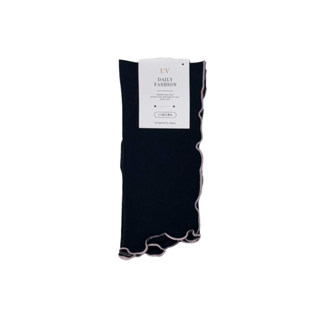 S058  バイカラーメロー　UVアームカバー　ショートサイズ